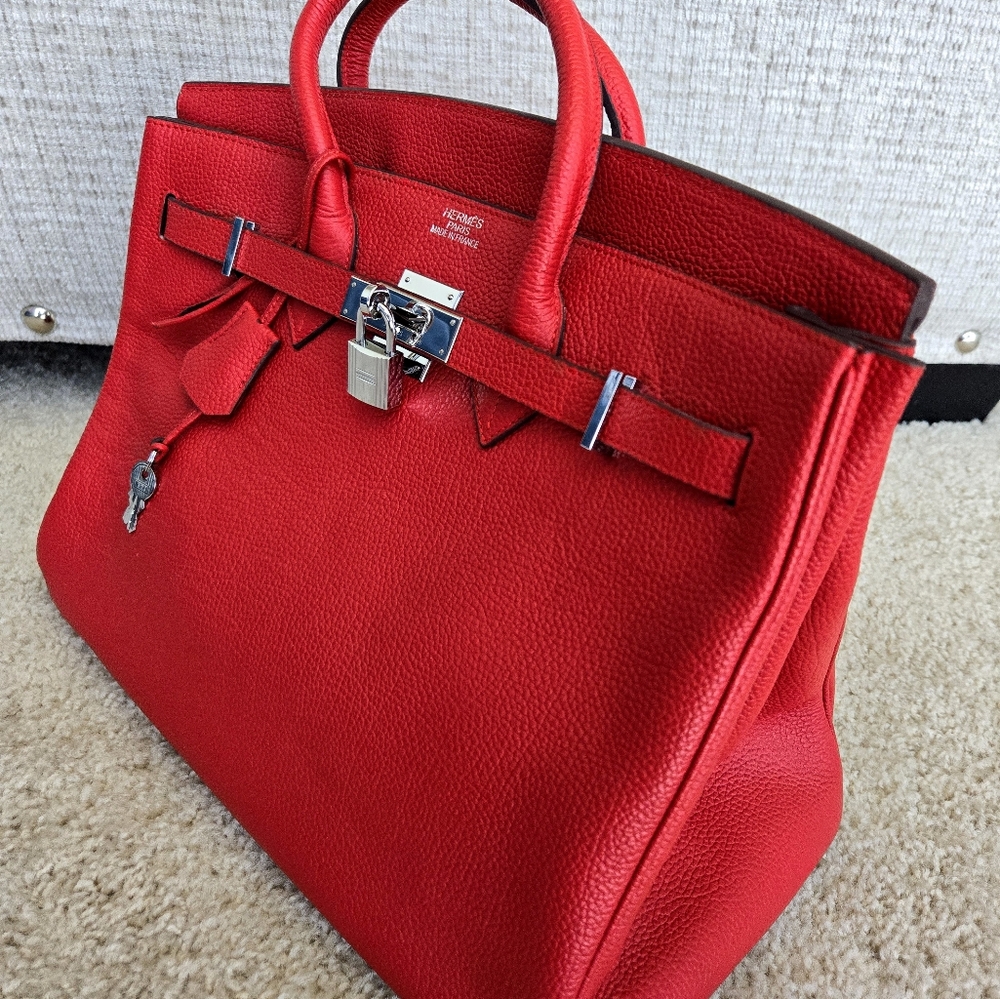 Vintage red Hermès Birken Bag